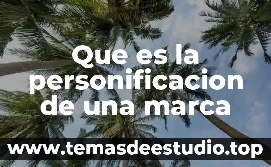 Que es la personificacion de una marca