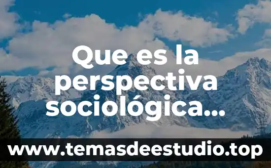 Qué es la radiodifusión concepto 4 Que es la perspectiva sociológica concepto