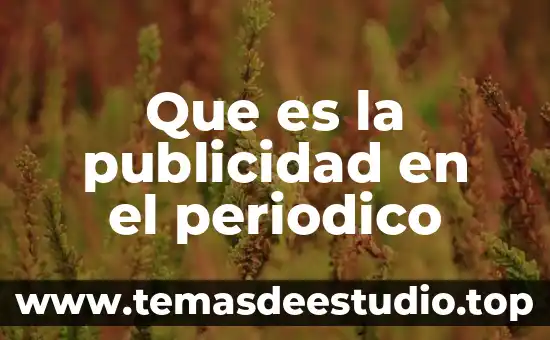 Que es un patrocinio en publicidad 6 Que es la publicidad en el periodico