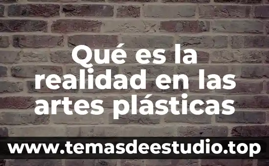 Qué es la realidad en las artes plásticas