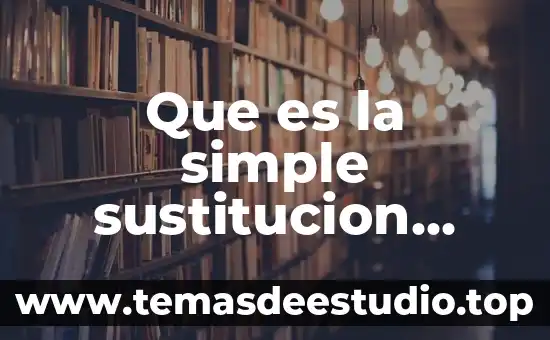 Que es el modelo de sustitución de inversiones 5 Que es la simple sustitucion quimica