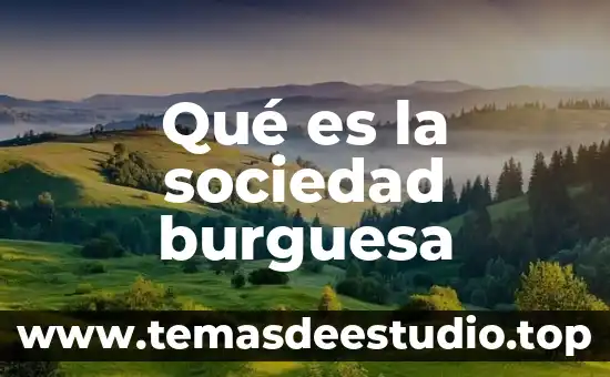 Que es una sociedad civikl 7 Qué es la sociedad burguesa