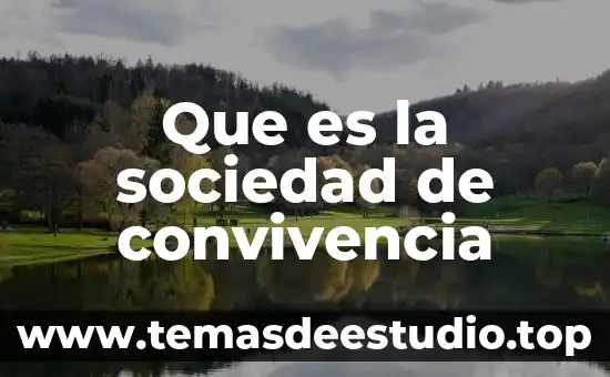 Que es la convivencia y que beneficios tiene la sociedad 6 Que es la sociedad de convivencia