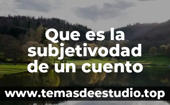 Que es la portada de un cuento 8 Que es la subjetivodad de un cuento