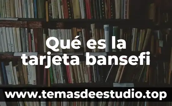 Que es tarjeta sd en informatica 3 Qué es la tarjeta bansefi