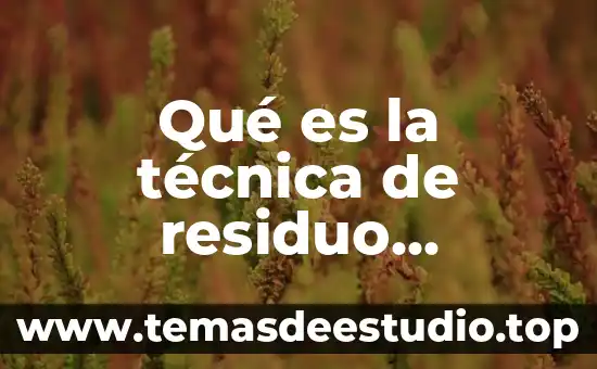 Que es plano carteciono 6 Qué es la técnica de residuo gástrico