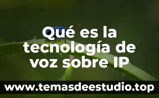 Qué es la tecnología de voz sobre IP