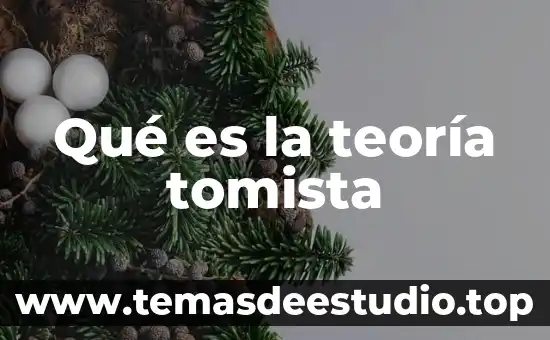 Qué es la teoría tomista