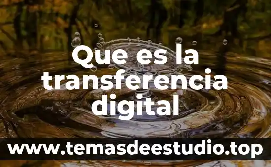 Que es un briefing digital 3 Que es la transferencia digital