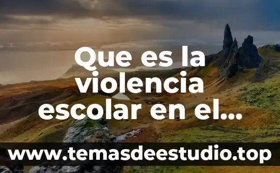 Qué es moda escolar 6 Que es la violencia escolar en el peru
