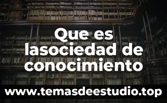 Qué es conocimiento para Erik Erikson 8 Que es lasociedad de conocimiento