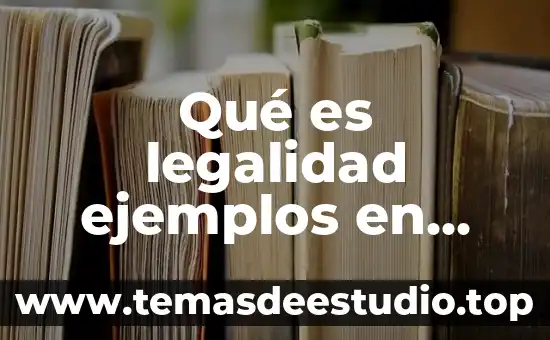 Que es cultura de la legalidad en mexico 5 Qué es legalidad ejemplos en forma de istrieta