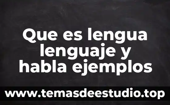 Qué es un circuito de habla con autor 3 Que es lengua lenguaje y habla ejemplos