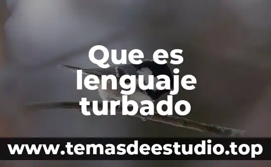 Que es lenguaje turbado