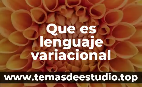 Qué es el lenguaje como símbolo 4 Que es lenguaje variacional