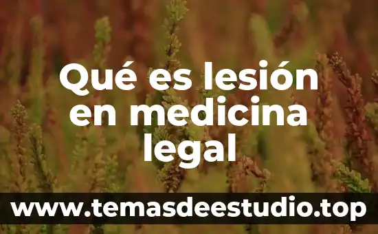 Qué es tiña en medicina 8 Qué es lesión en medicina legal