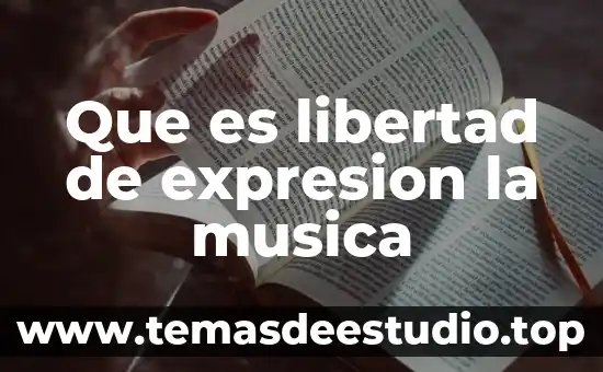Que es la libertad y que tipos de libertad hay 6 Que es libertad de expresion la musica