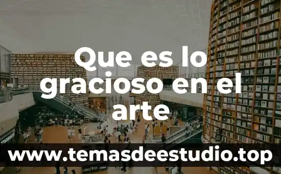 Que es lo gracioso en el arte