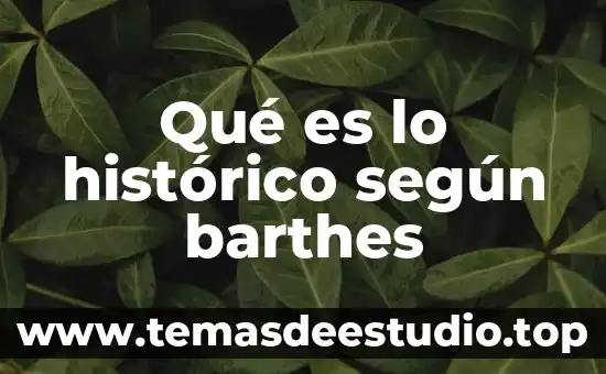 Que es significado y significante roland barthes 3 Qué es lo histórico según barthes