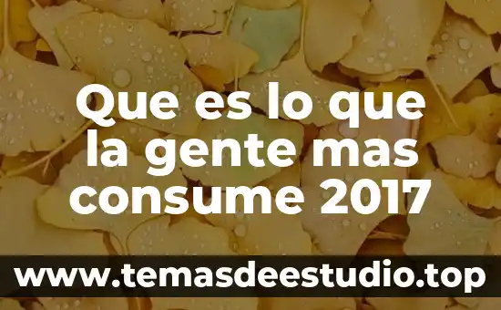Que es lo que consume el mantenimiento de software 7 Que es lo que la gente mas consume 2017