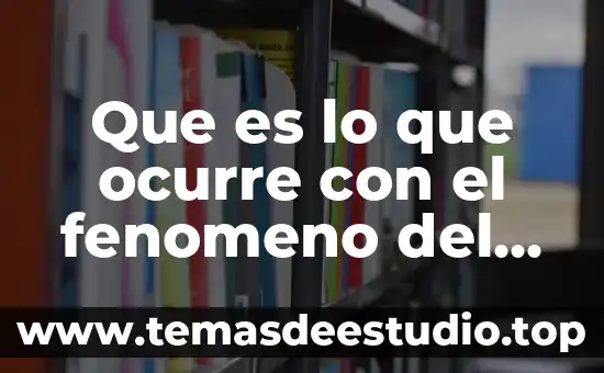 Que es lo que ocurre con el fenomeno del niño