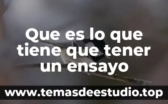 Que es una planta tratadora de agua yahoo 6 Que es lo que tiene que tener un ensayo