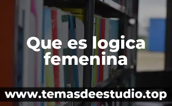 Que es logica femenina