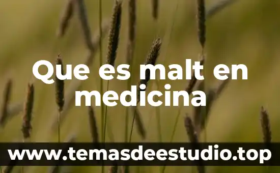 Qué es medicina interna general 5 Que es malt en medicina