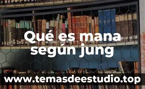 Qué es mana según jung