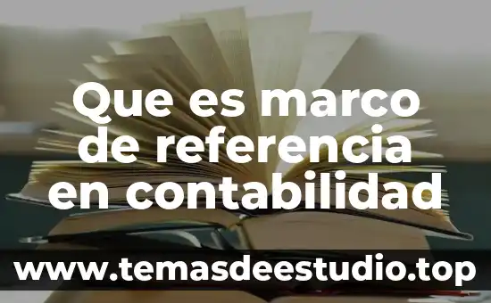 Que es marco de referencia en contabilidad