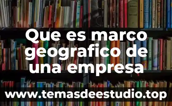 Que es la diverzidad del espacio geográfico 6 Que es marco geografico de una empresa