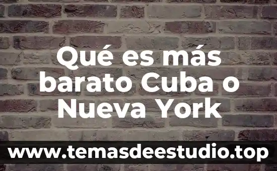 Que es mas barato fedex o estafeta 3 Qué es más barato Cuba o Nueva York