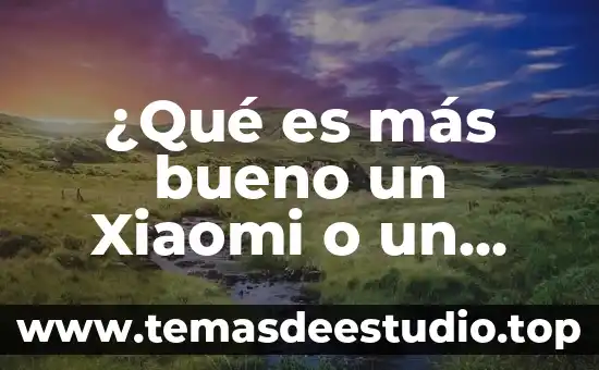 ¿Qué es más bueno un Xiaomi o un Samsung?