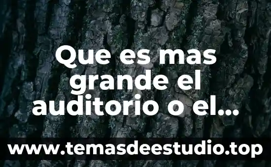 Que es mas grande kilo o mega 8 Que es mas grande el auditorio o el palacio