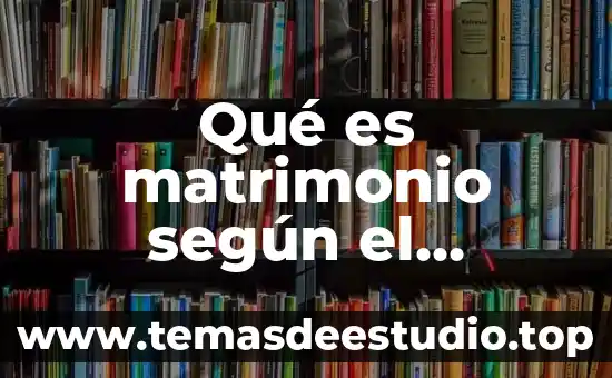 Qué es el matrimonio concepto jurídico 5 Qué es matrimonio según el Vaticano