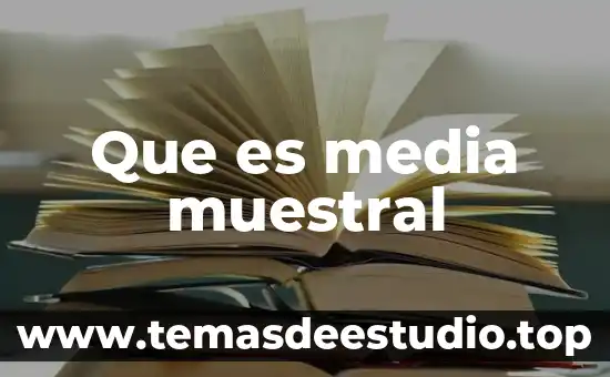 Que es media muestral