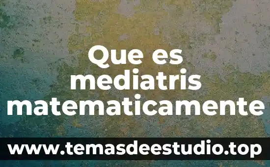 Qué es baricentro ortocentro matemáticamente 3 Que es mediatris matematicamente