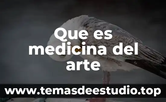 Que es medicina del arte