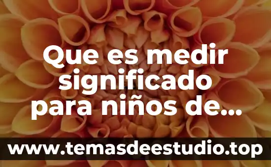 Que es excepción significado 5 Que es medir significado para niños de preescolar