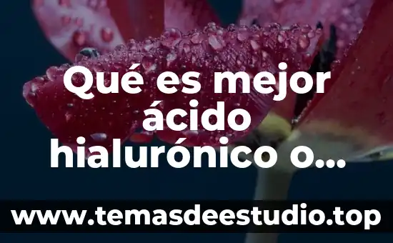 Qué es mejor ácido hialurónico o ellanse