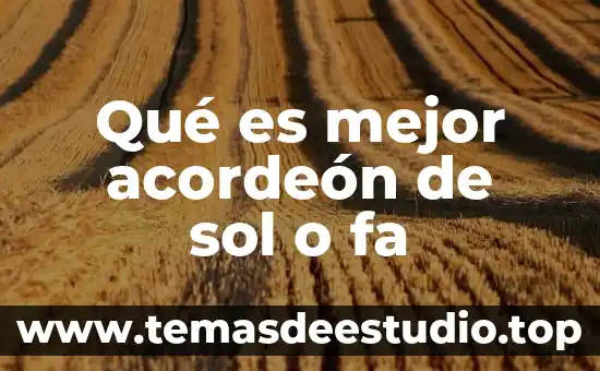 Que es mejor el buril o el inserto 8 Qué es mejor acordeón de sol o fa
