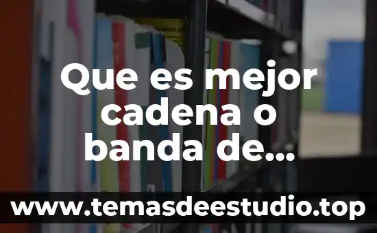 Que es una linea del tiempo significado 7 Que es mejor cadena o banda de tiempo