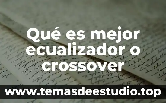 Que es mejor mkv o avi 4 Qué es mejor ecualizador o crossover
