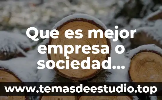 Que es mejor empresa o sociedad cooperativa