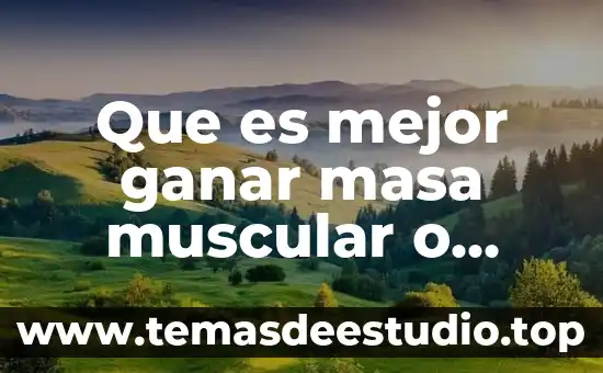 Definición de autores de lo que es resistencia muscular 4 Que es mejor ganar masa muscular o definir