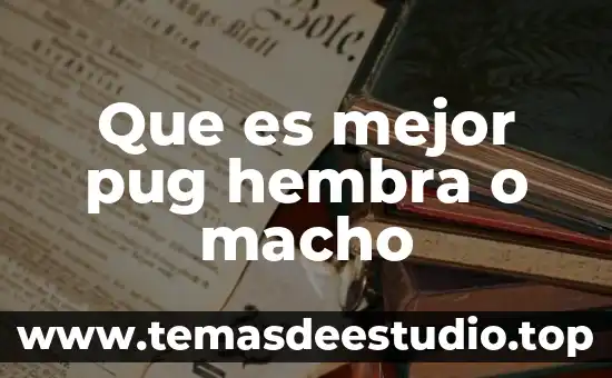 Cuál es el animal que es hembra y macho 4 Que es mejor pug hembra o macho