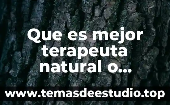 Qué es la homeopatía definición 5 Que es mejor terapeuta natural o homeopatia
