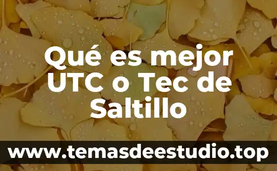 Que es mejor mkv o avi 8 Qué es mejor UTC o Tec de Saltillo