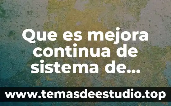 Qué es una señal de corriente continua directa DC 4 Que es mejora continua de sistema de gestion de calidad