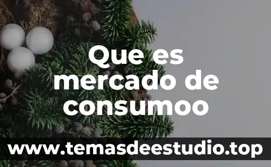 Que es mercado de consumoo
